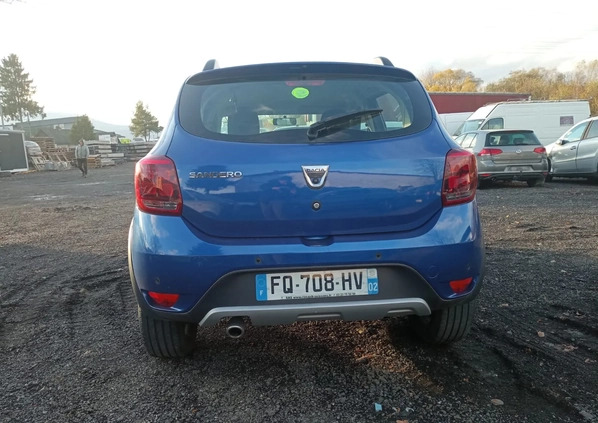 Dacia Sandero Stepway cena 20500 przebieg: 108205, rok produkcji 2020 z Błaszki małe 352